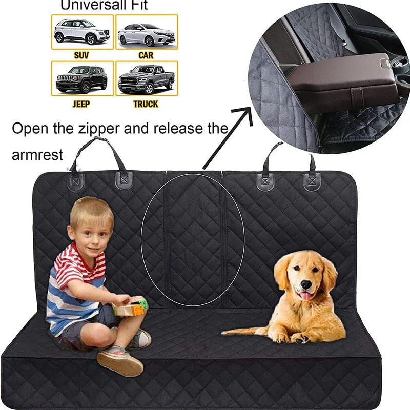 Waterproof Dog Car Seat Cover – Nonslip Rear Protector Mat