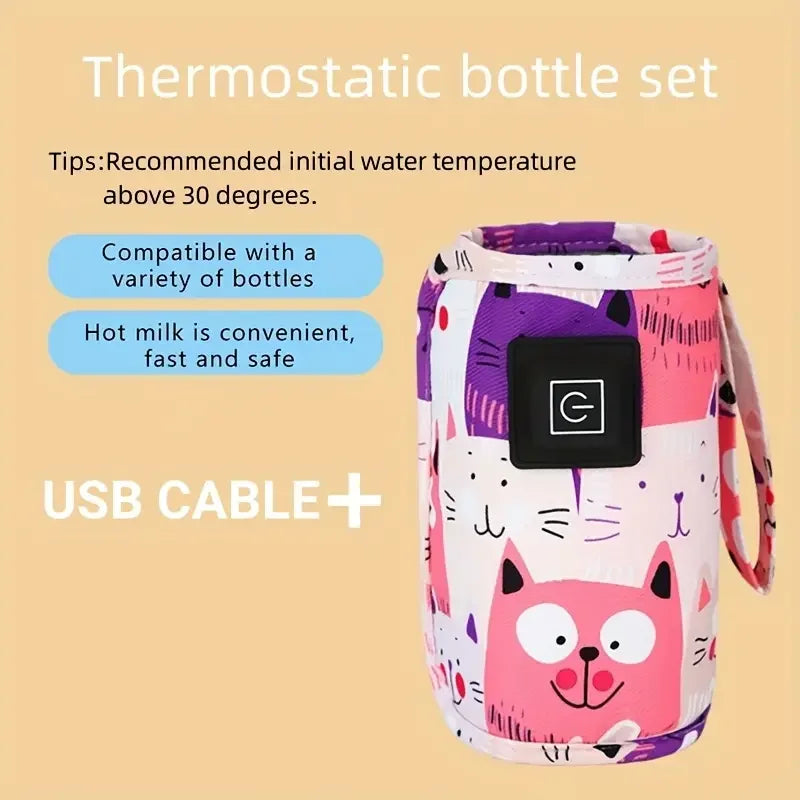 USB Bottle Warmer – Portable Milk & Water Heater Bag