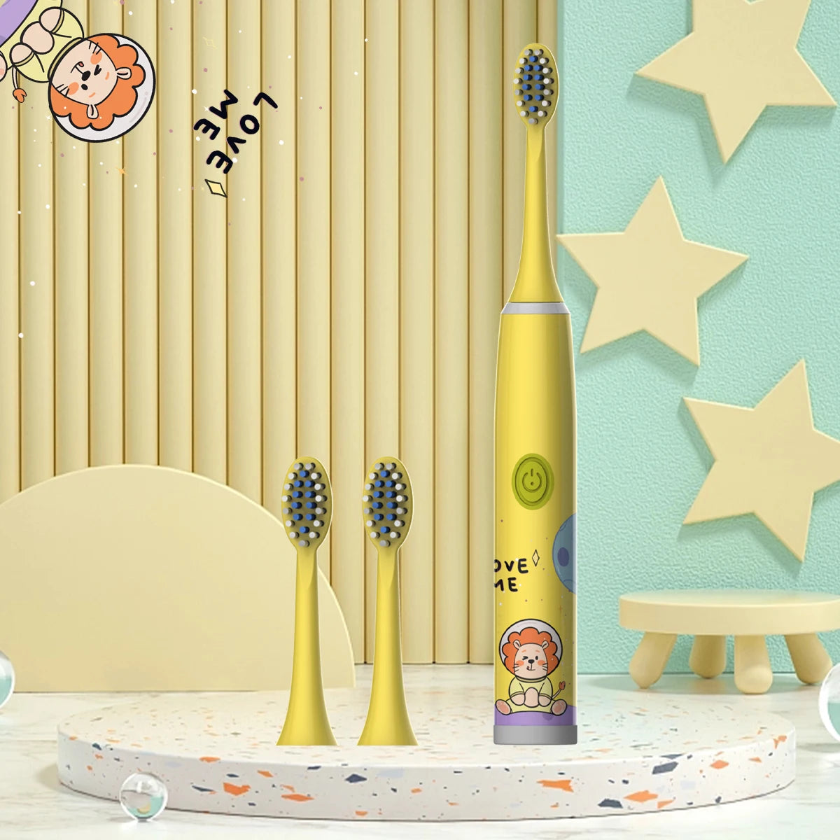 Kids Electric Toothbrush Cartoon Design