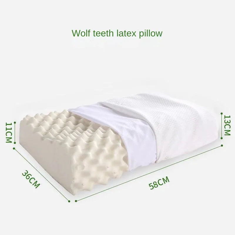 Natural Latex Orthopedic Pillow | Massage Sleep Support Cushion