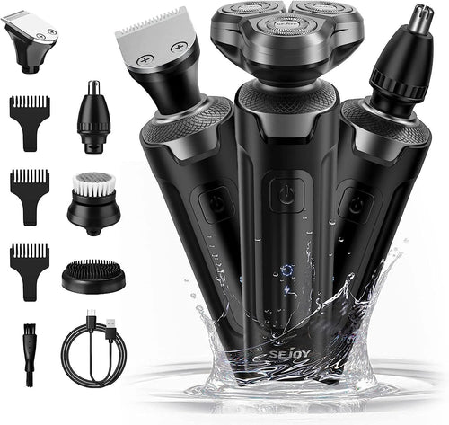 3-in-1 Electric Shaver – Beard, Nose & Razor Trimmer Waterproof