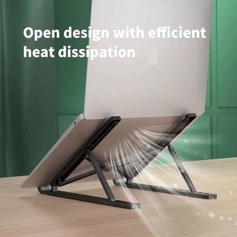 Portable Foldable Laptop Stand – 7/10 Gear Adjustable Tablet Holder