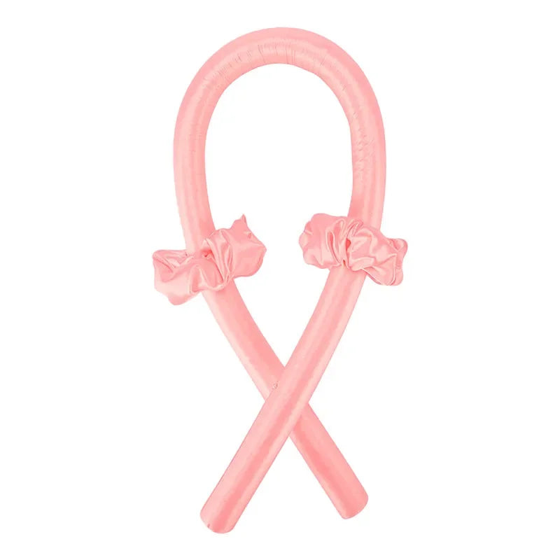 Silk Heatless Curling Rod – No-Heat Ribbon Hair Roller Headband
