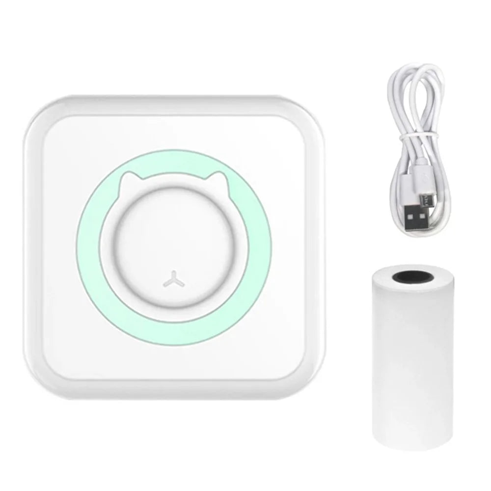 Mini Bluetooth Label Printer – Portable Error Note Photo Printer