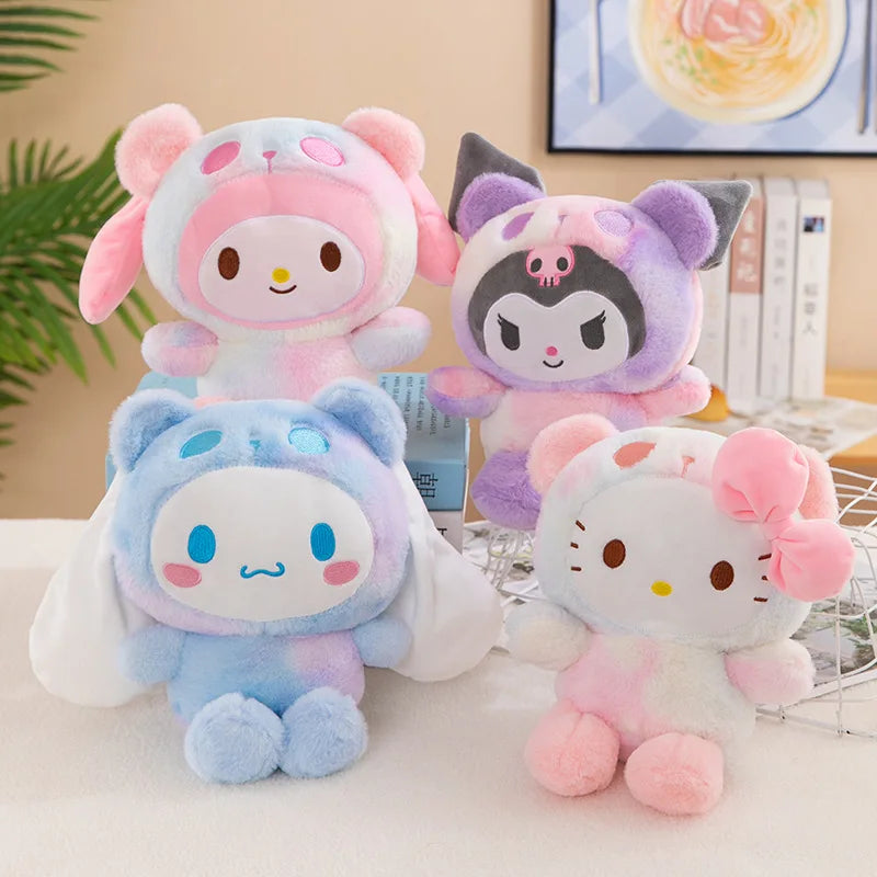 Sanrio 25cm Plush Toy – Kuromi & Cinnamoroll Soft Stuffed Doll Pillow for Kids