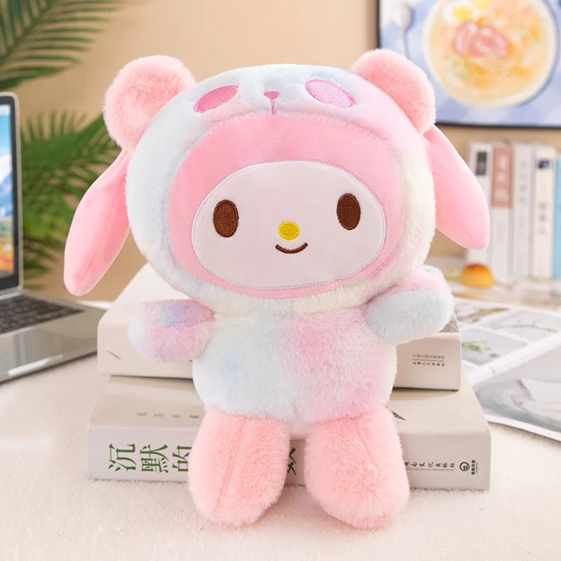 Sanrio 25cm Plush Toy – Kuromi & Cinnamoroll Soft Stuffed Doll Pillow for Kids