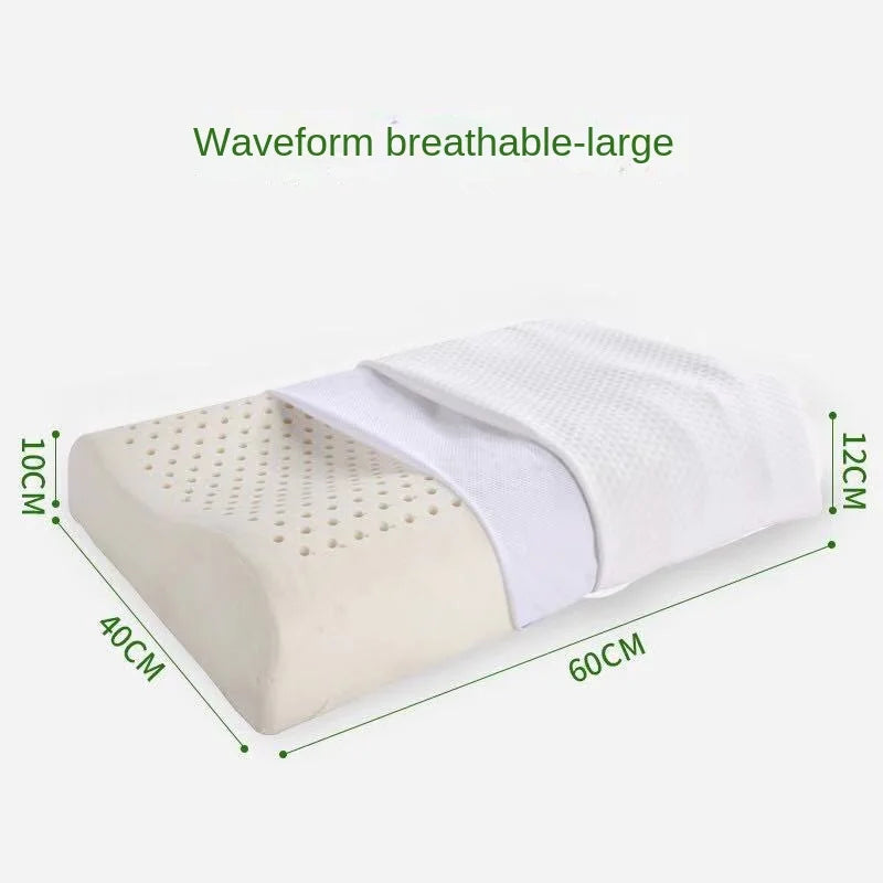 Natural Latex Orthopedic Pillow | Massage Sleep Support Cushion