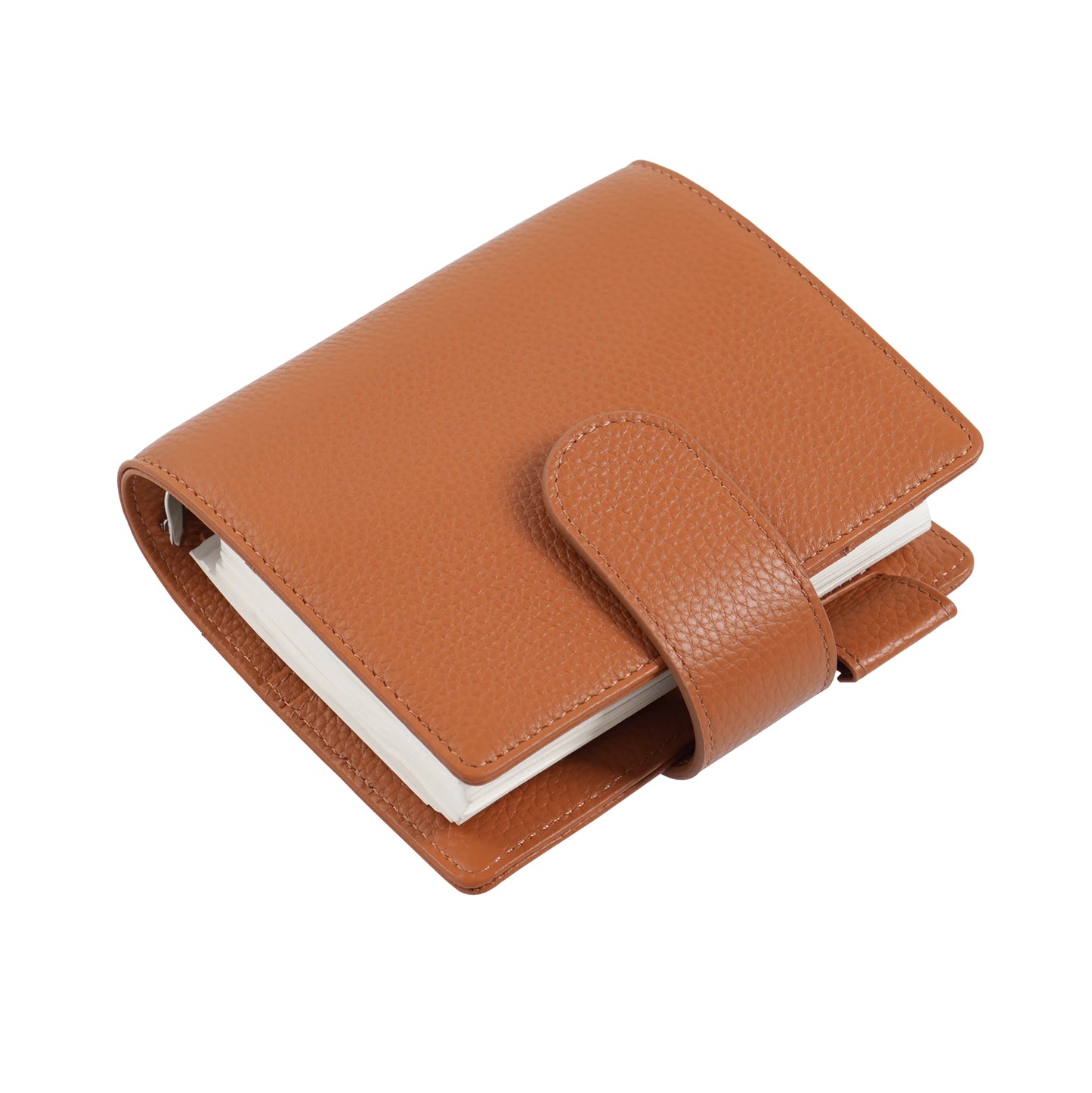 Elite Pocket A7 Rings Planner Cover – Pebbled Grain Leather, 25mm Rings