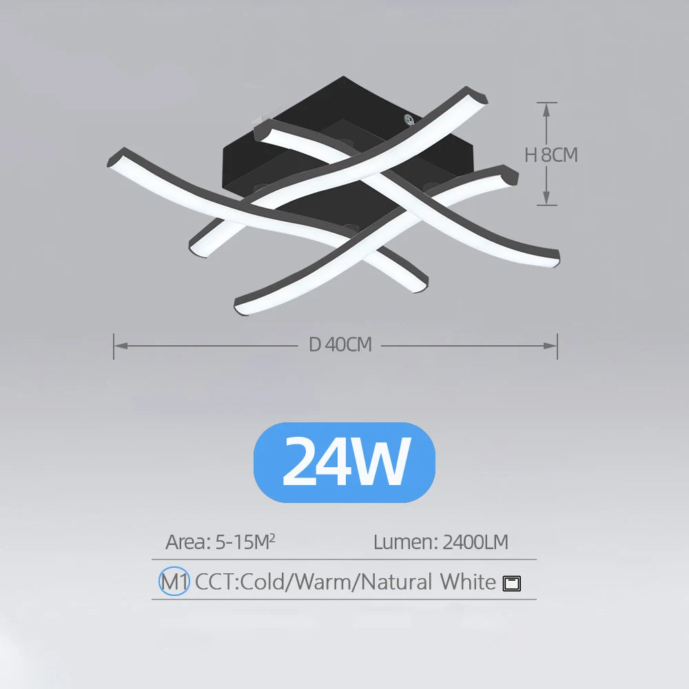 Cartmela 24W LED Ceiling Light – Modern Flush Mount Lamp