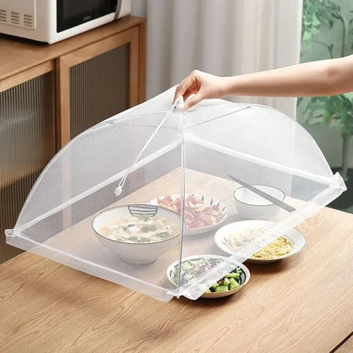 Foldable Mesh Food Cover – Washable Insect-Proof Dish Protector