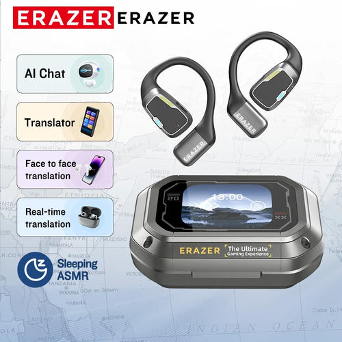 Translator Erazer XP6 AI Bluetooth Earphones with Sleep & ASMR Mode