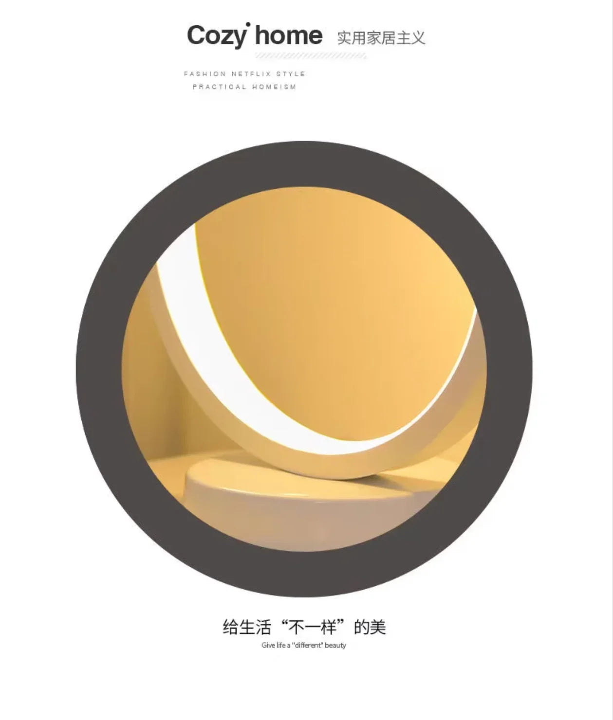 Cartmela 20CM LED Circular Ring Table Lamp