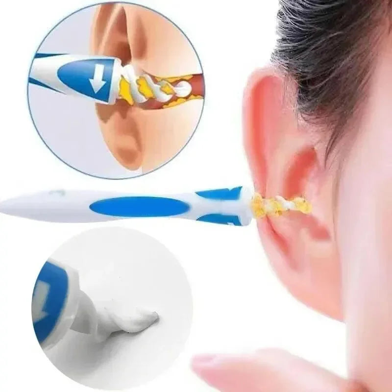 Soft Silicone Ear Wax Remover Tool with 16 Replacement Tips