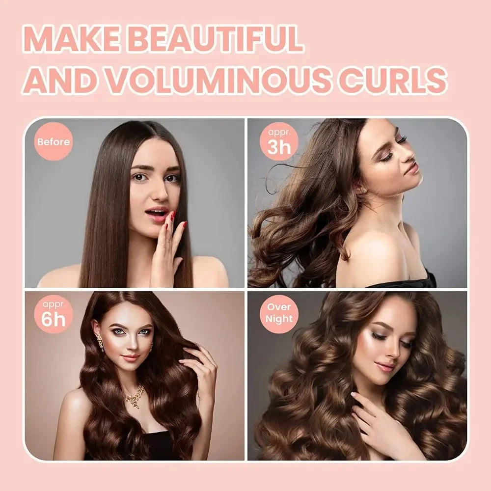Heatless Hair Curlers – Foam Rollers for No-Heat Overnight Curls