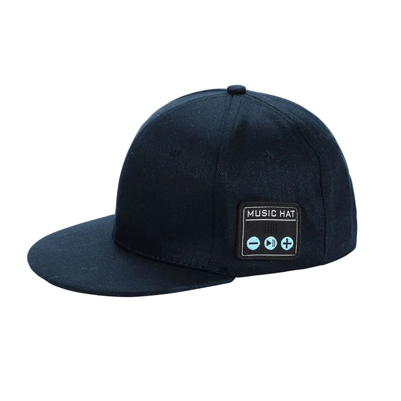 Bluetooth Music Hat with Wireless Headphones & Mic