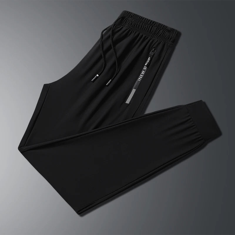 Cartmela Korean‑Style Ice Silk Jogger Pants