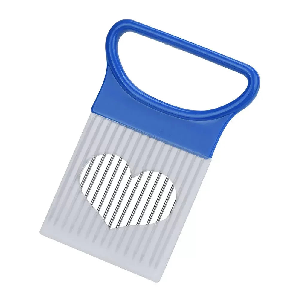 Stainless Steel Onion Slicer Holder – Safe & Easy Cutting Tool