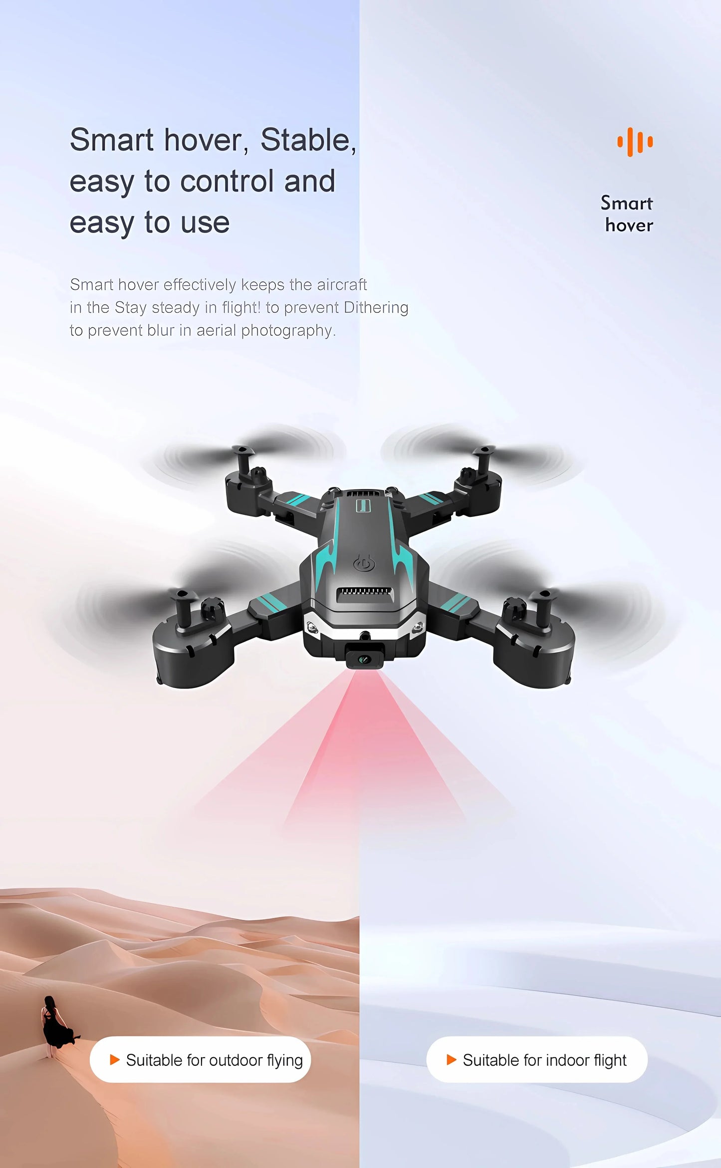 G6 Foldable GPS Drone – 5000M HD FPV Camera, Obstacle Avoidance Quadcopter