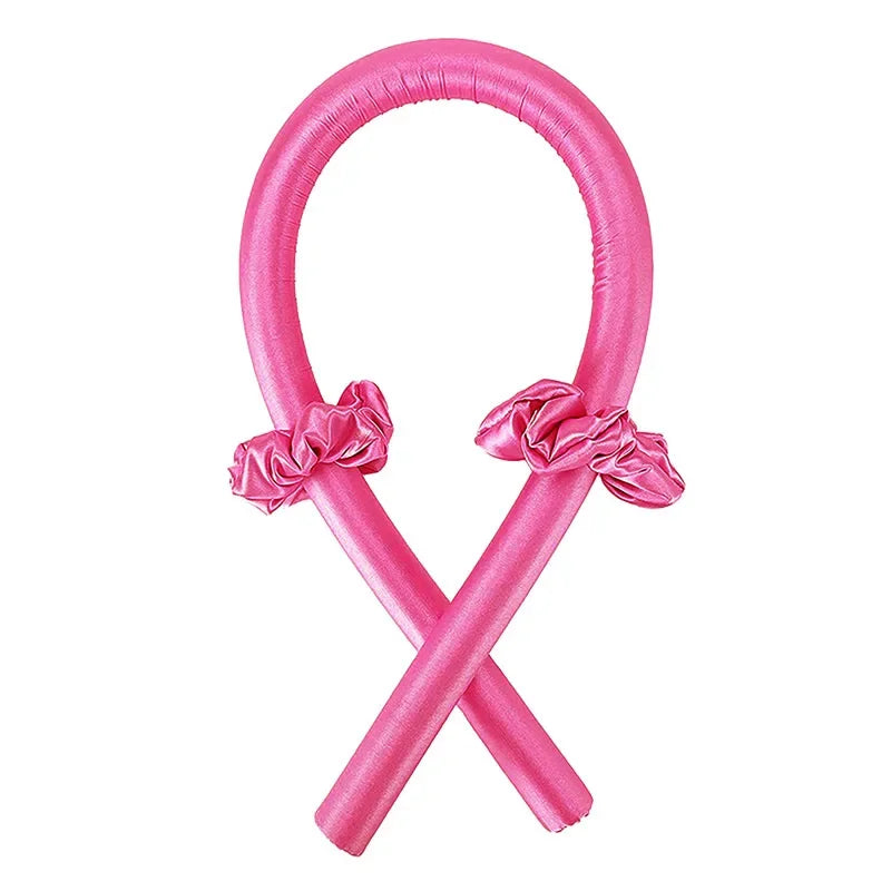 Silk Heatless Curling Rod – No-Heat Ribbon Hair Roller Headband