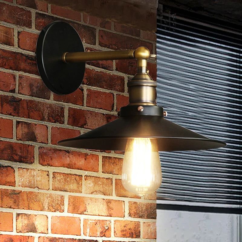 Vintage Wall Lamp with Switch – Adjustable Industrial Loft Light