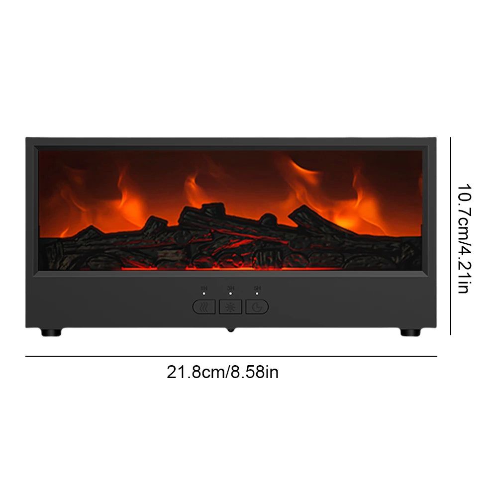 Dynamic Flame Fireplace Air Humidifier & Essential Oil Diffuser