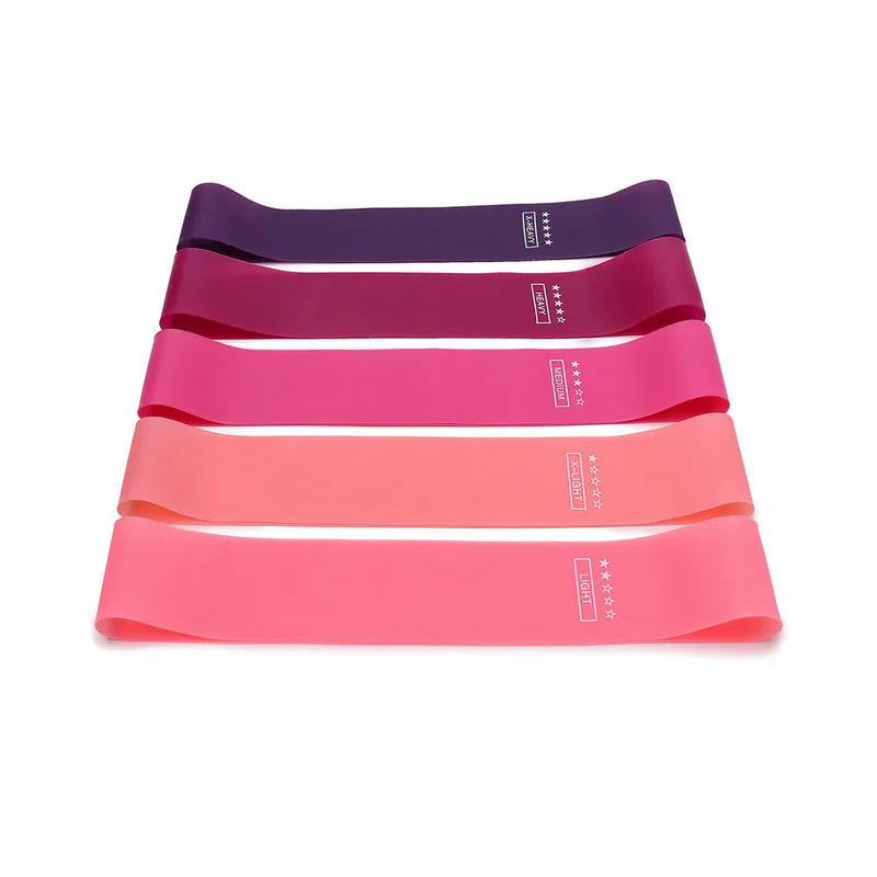 5PCS Resistance Bands Set – Elastic Fitness Bands for Yoga & Workout