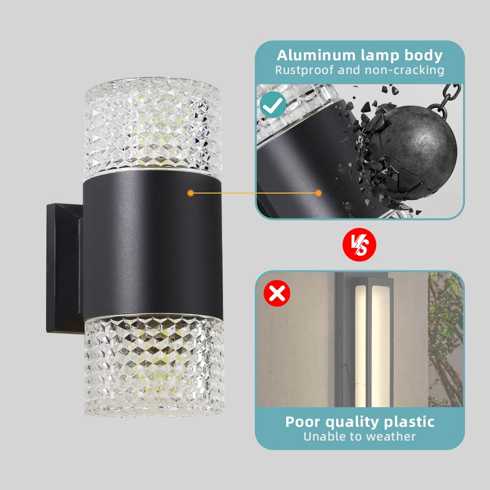 Outdoor Waterproof Street Wall Light – LED E27 Bulb Fixture