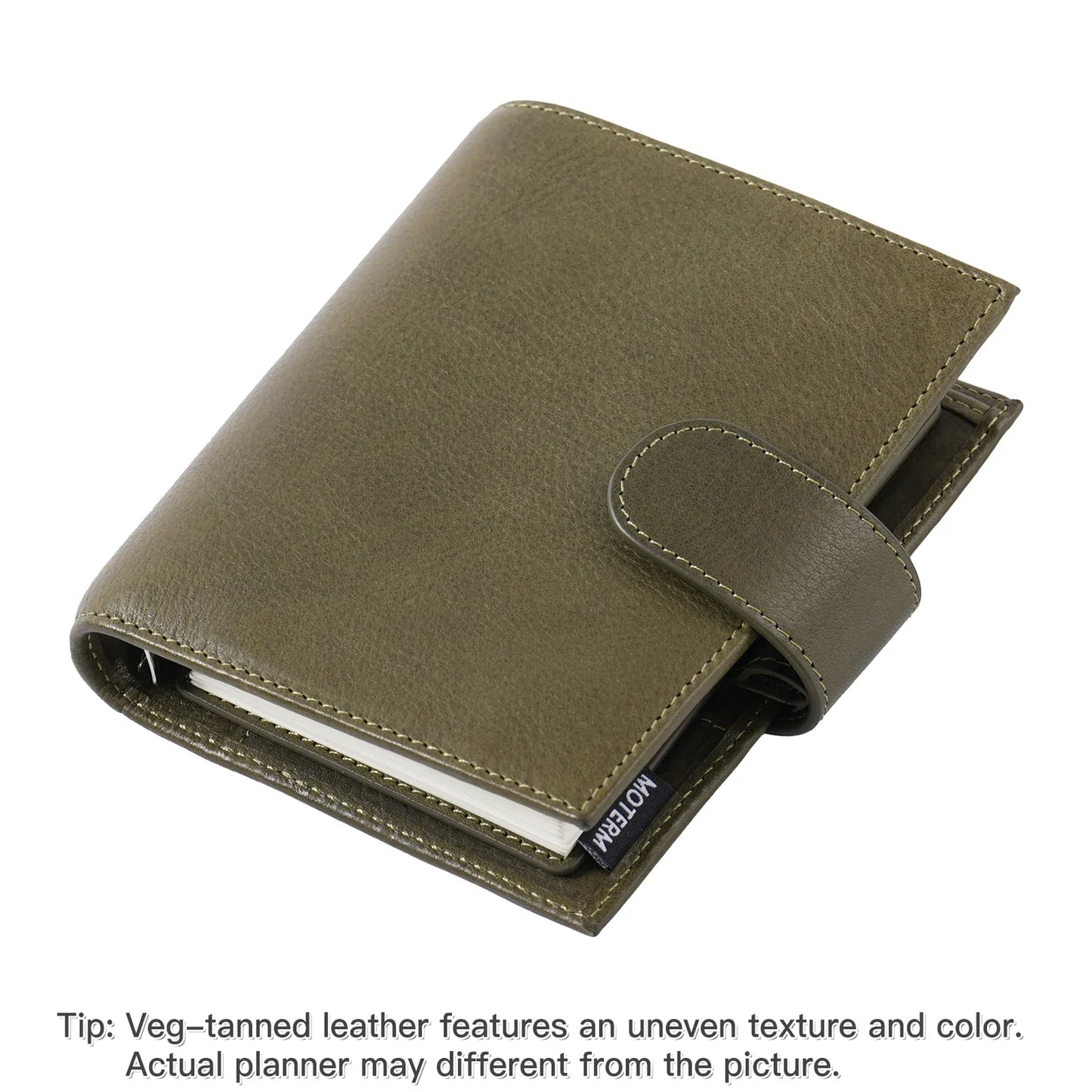 Pocket Size Rings Planner – Full Grain Vegetable Tanned Leather