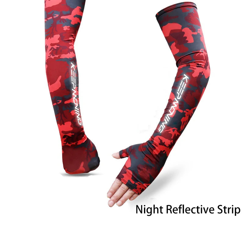 Ice Silk Arm Sleeves –UV Sun Protection for Men & Women Outdoor Sports