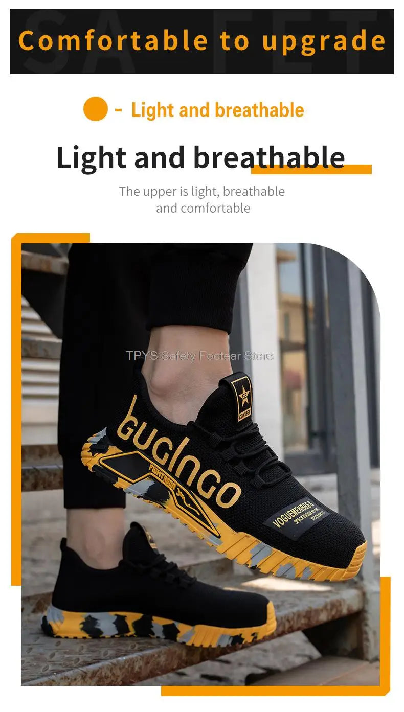 Safety Shoes for Men – Breathable, Anti-Puncture