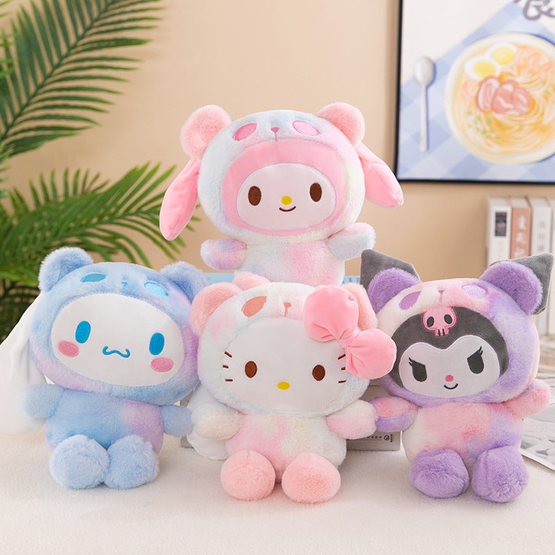 Sanrio 25cm Plush Toy – Kuromi & Cinnamoroll Soft Stuffed Doll Pillow for Kids