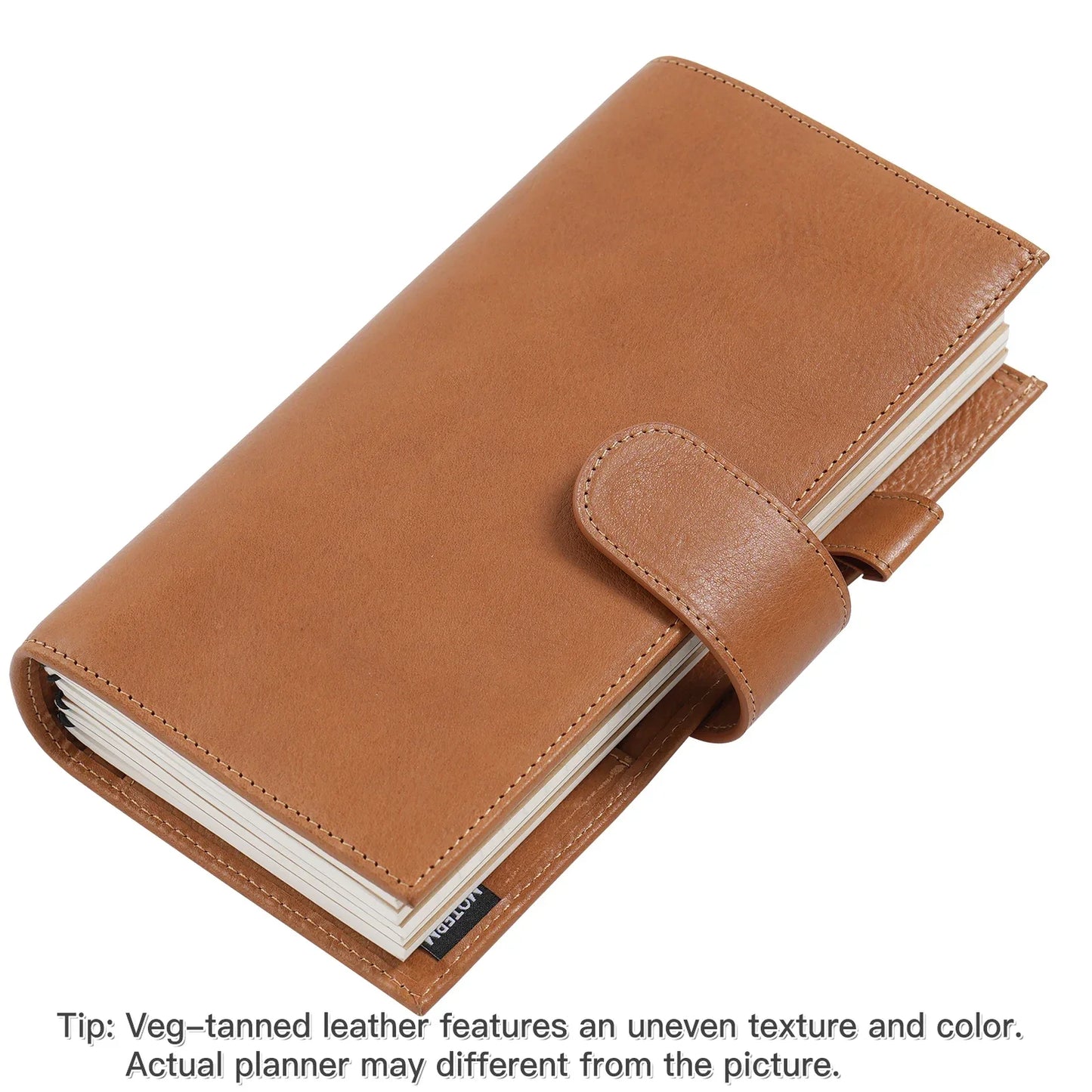 Vegetable Tanned Leather Travel Notebook – Standard Planner Cover