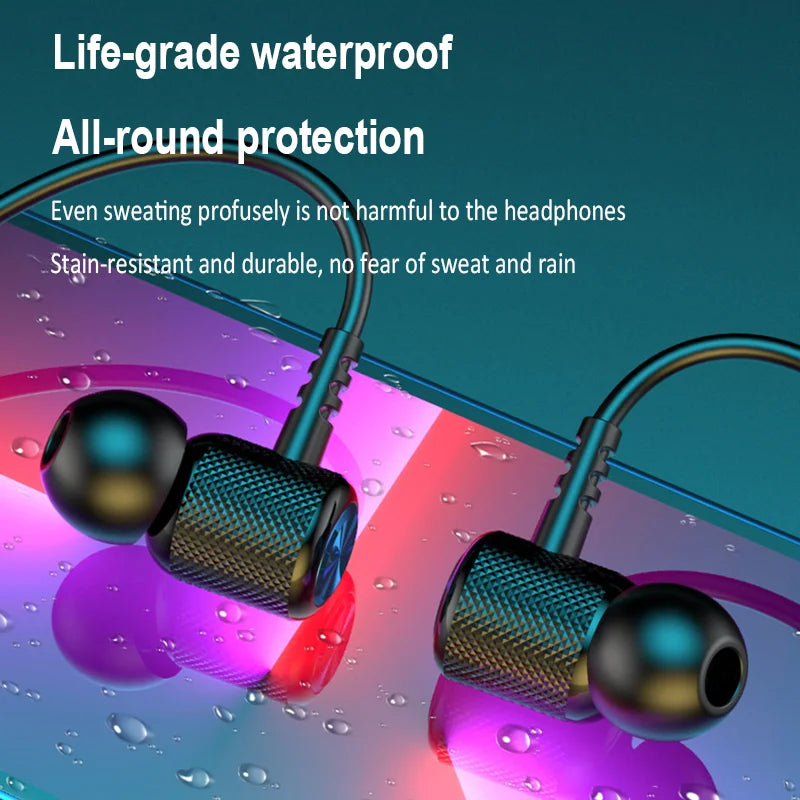 Wireless Bluetooth Neckband Headphones – HiFi 9D Stereo