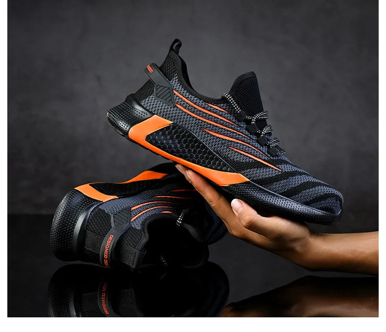 Men’s Indestructible Work Safety Shoes | Anti-Puncture Lightweight Boots