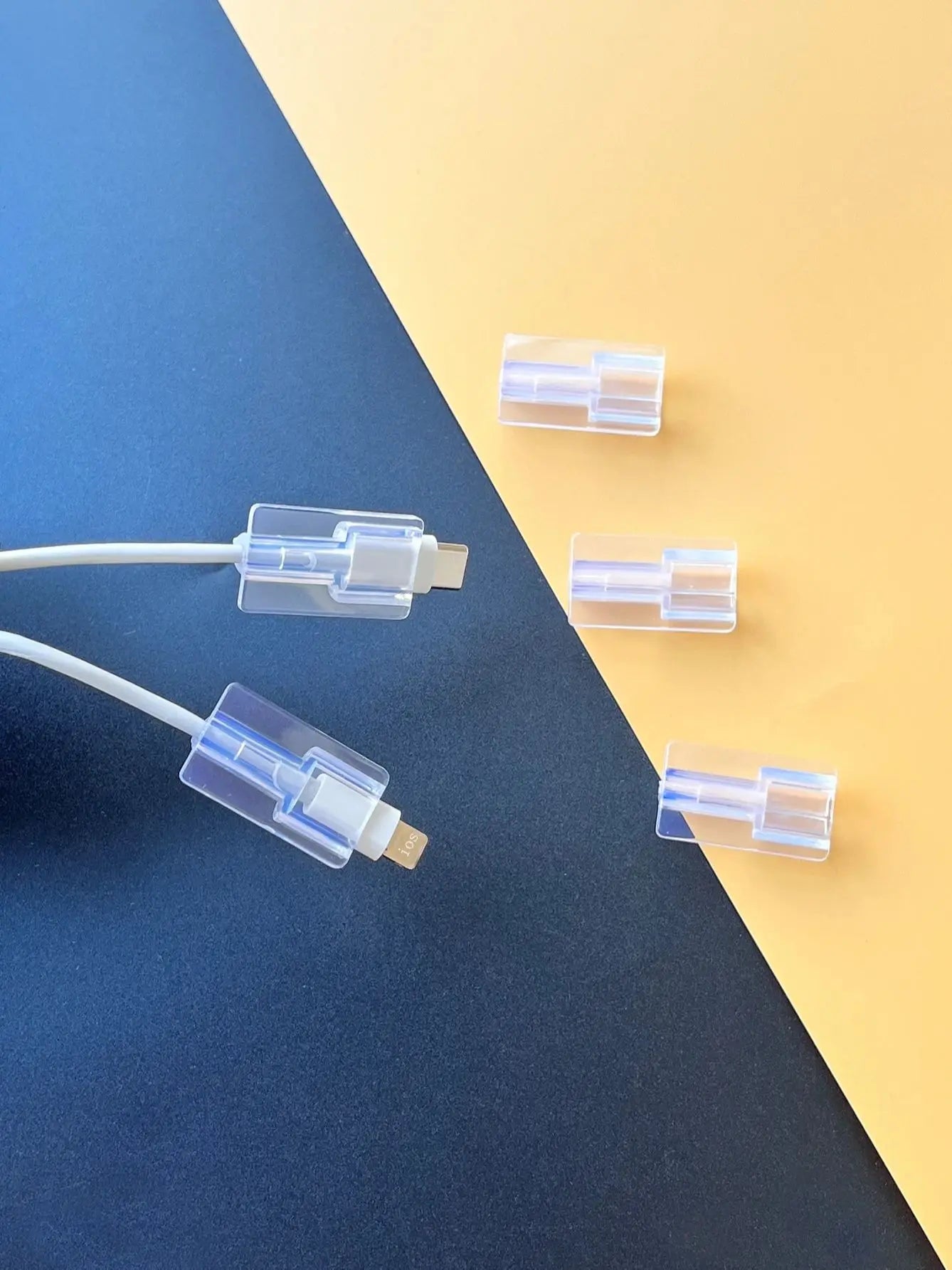 5pcs Silicone Cable Winders & Protectors for Fast Charging Cords
