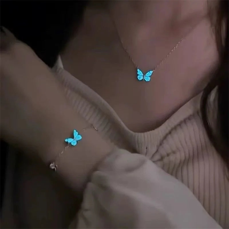 2PCS Butterfly Couples Luminous Bracelet