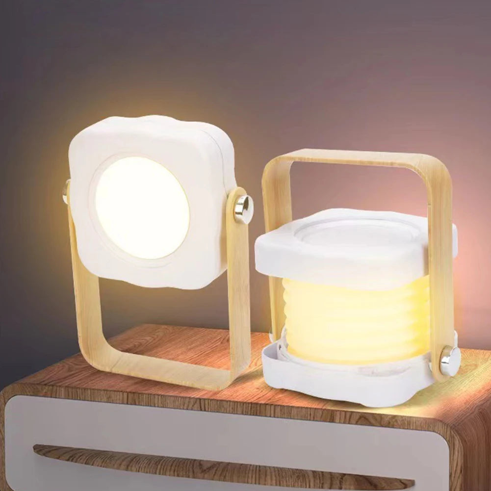 Rechargeable Folding LED Lantern Desk & Bedside Night Light