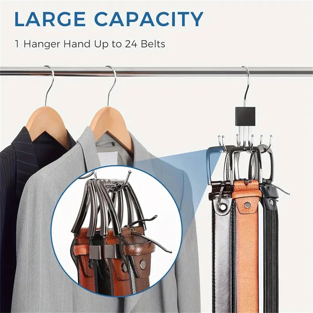 360° Rotating Storage Hanger Hook for Bras, Scarves, Ties & Accessories