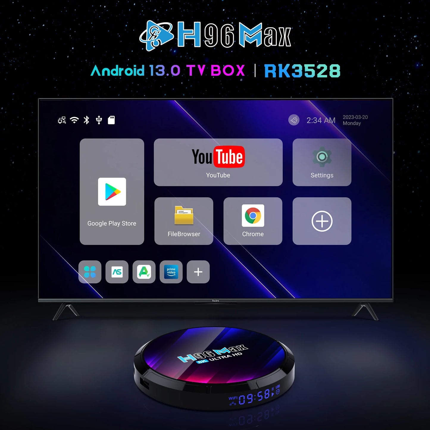 Cartmela Android TV Box RK3528 – 8K Playback