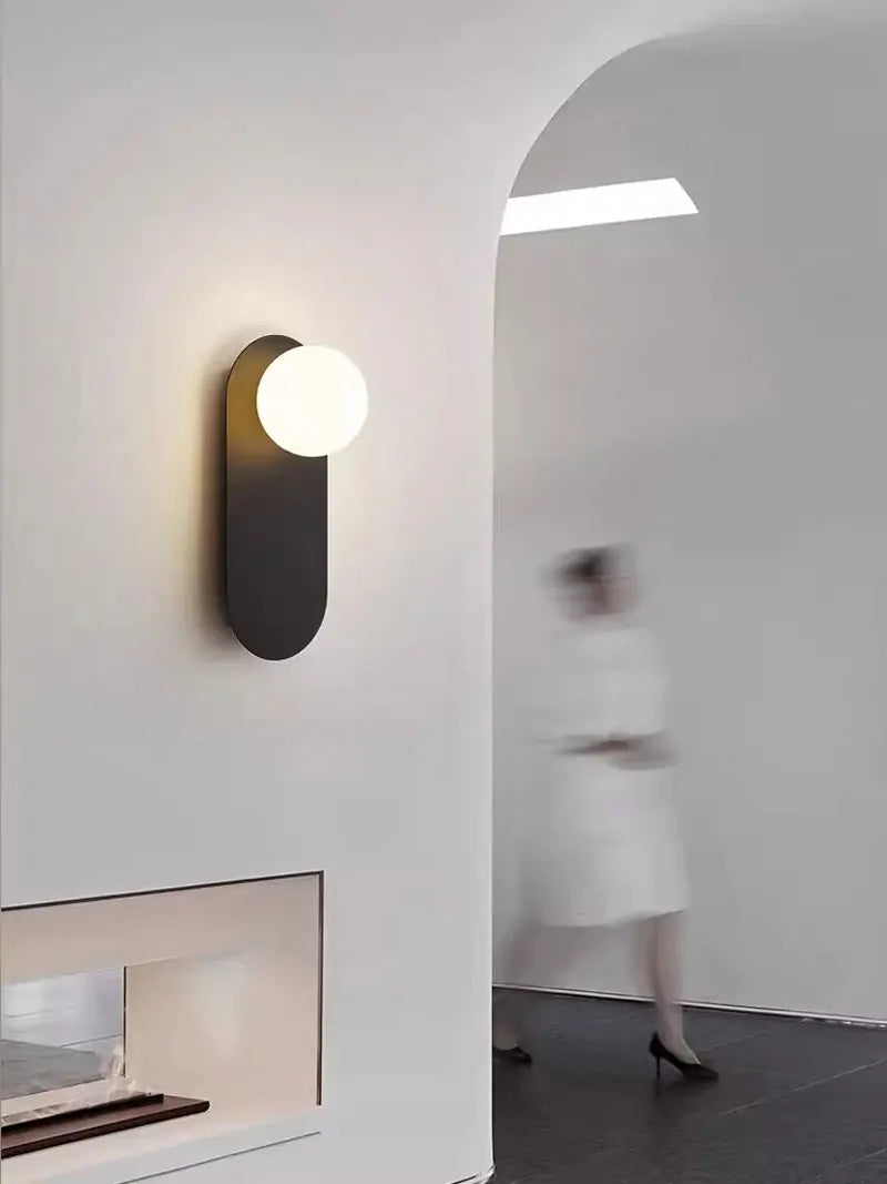 Interior LED Wall Lamp with G9 Bulb – Black & Gold Wall Sconce