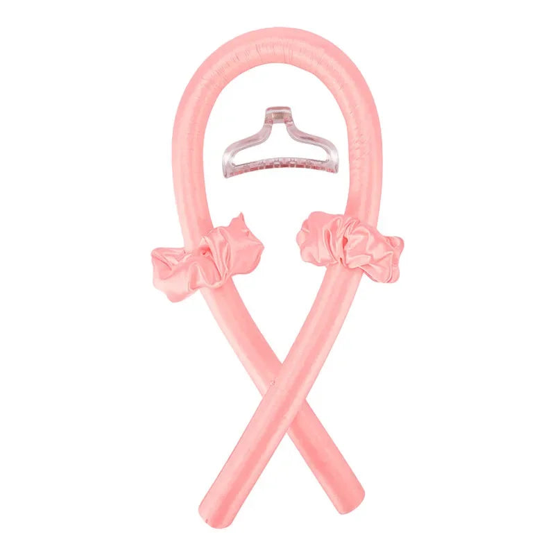 Silk Heatless Curling Rod – No-Heat Ribbon Hair Roller Headband