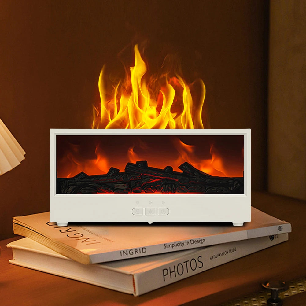 Dynamic Flame Fireplace Air Humidifier & Essential Oil Diffuser