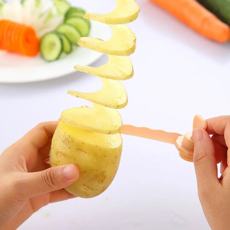 Spiral Potato Cutter – DIY Twisted Vegetable & Fruit Slicer