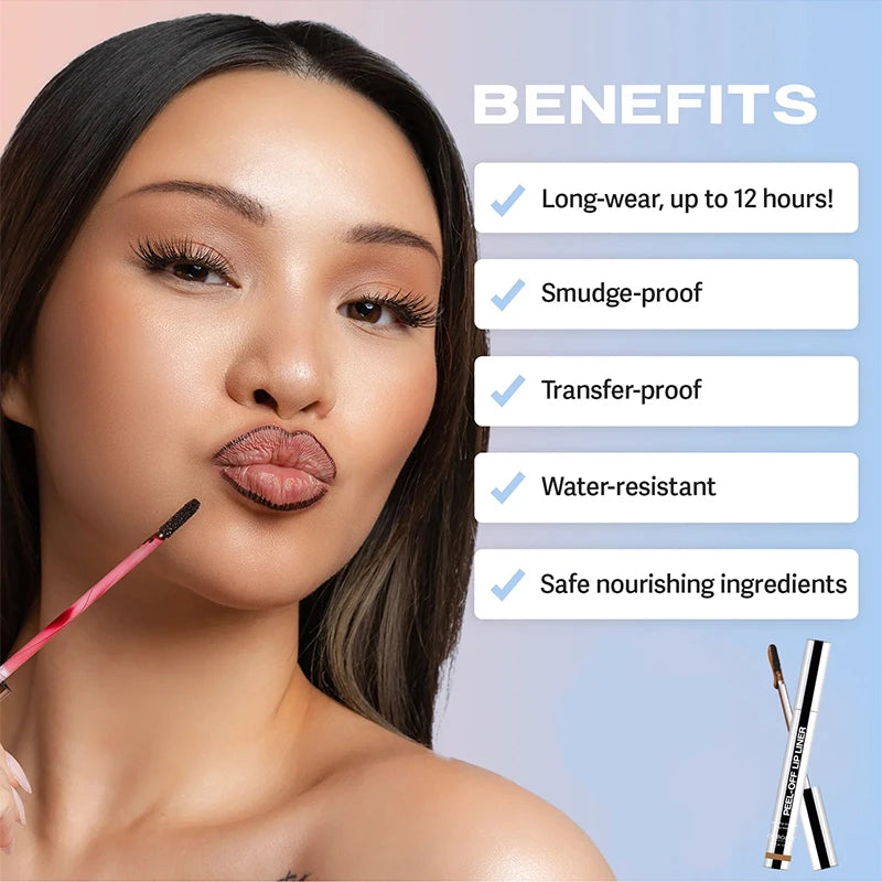 Lip Liner Waterproof Peel-Off Tattoo Lip Gloss