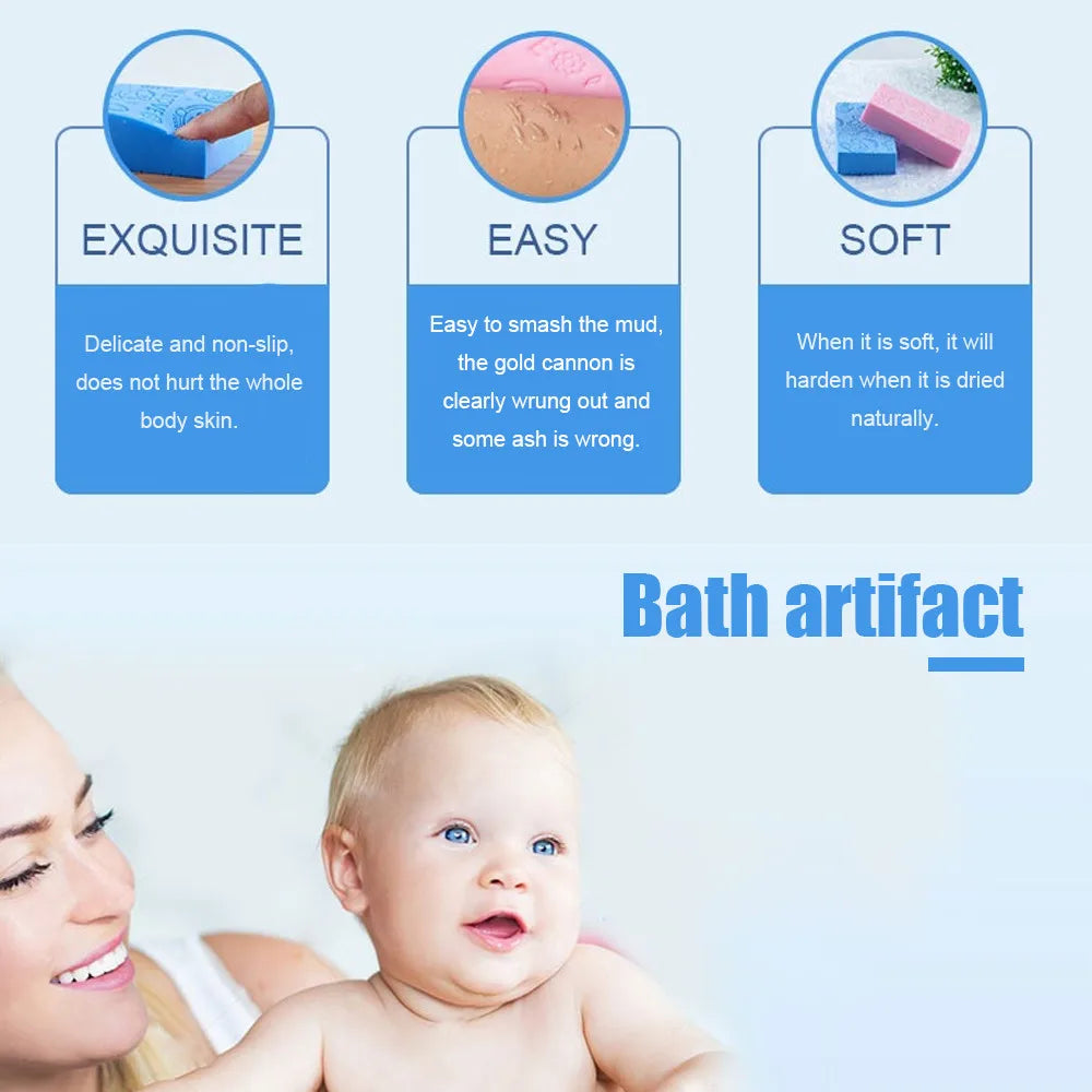 Soft Exfoliating Body Scrubber – Bath Sponge & Skin Cleaner