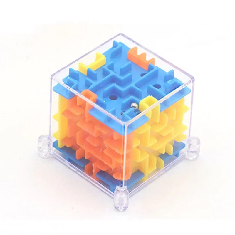 3D Maze Magic Cube Puzzle Toy with Rolling Ball for Kids & Adults