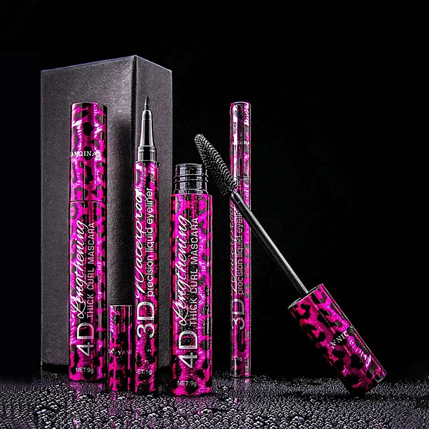 Liquid Eyeliner & Waterproof Mascara Set for Bold Eye Makeup