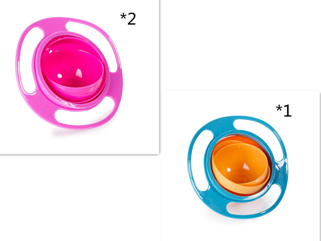 360° Rotating Spill-Proof Baby Bowl – Universal Gyro Bowl for Toddlers & Kids