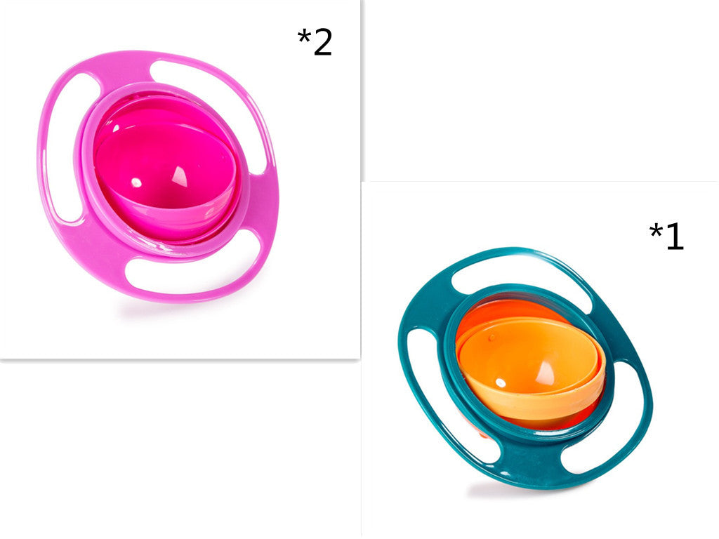 360° Rotating Spill-Proof Baby Bowl – Universal Gyro Bowl for Toddlers & Kids