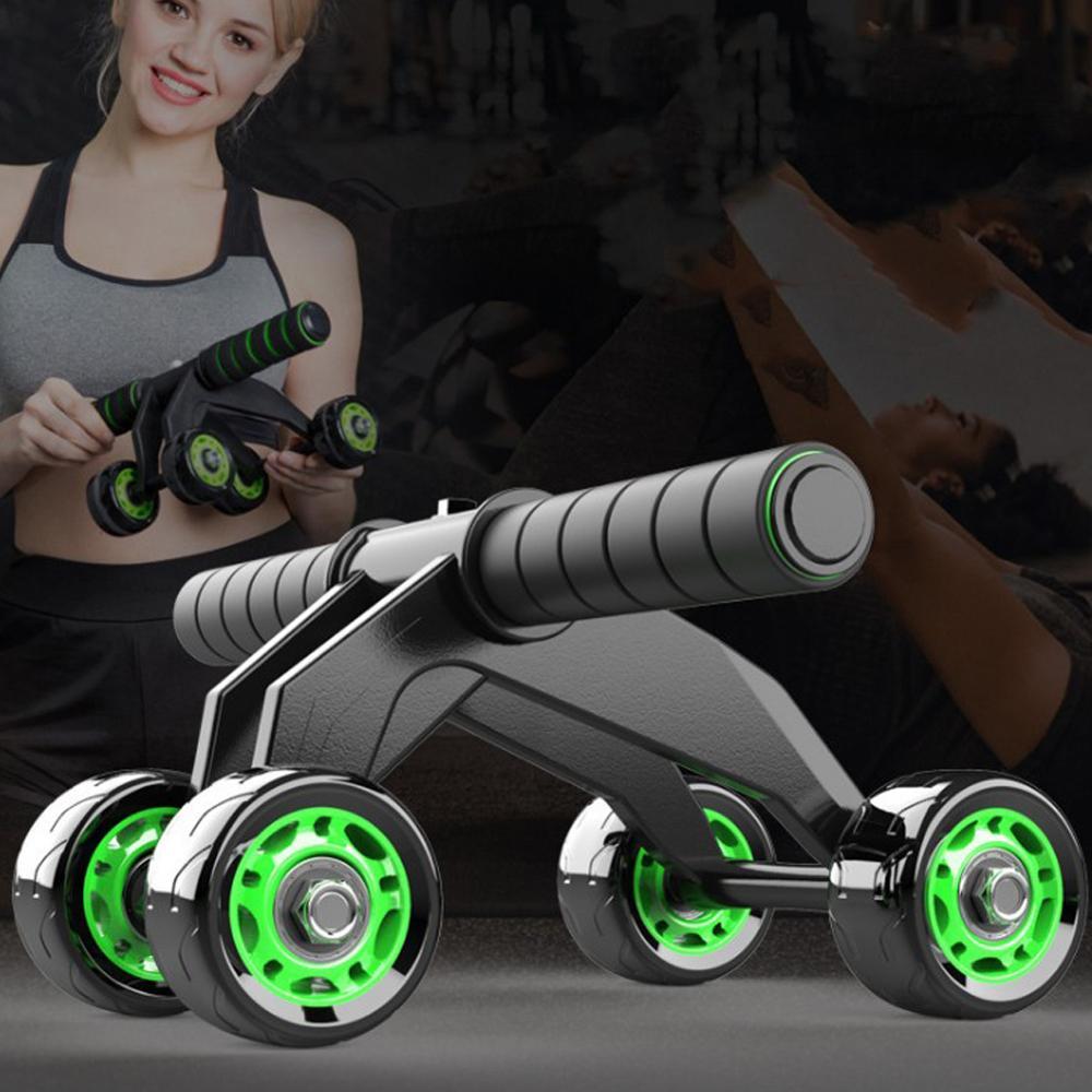 Durable ABS Plastic Four-Wheeled Abdominal Roller